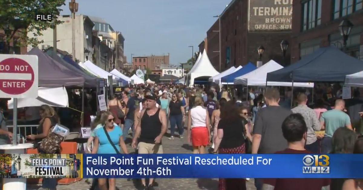 Fells Point Fun Festival rescheduled to November after rain out CBS