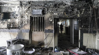 Images reveal scale of fire damage at Iran prison as protests rage 