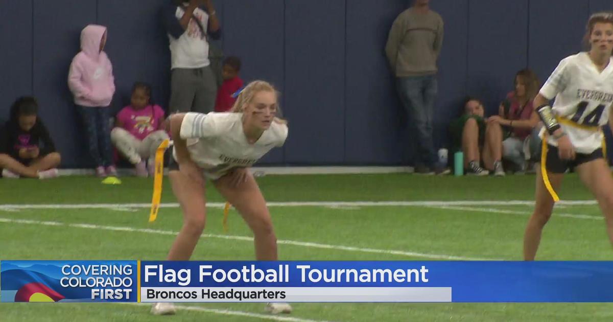 Broncos players, executives and staff take in inaugural Colorado Girls High  School Flag Football championship tournament