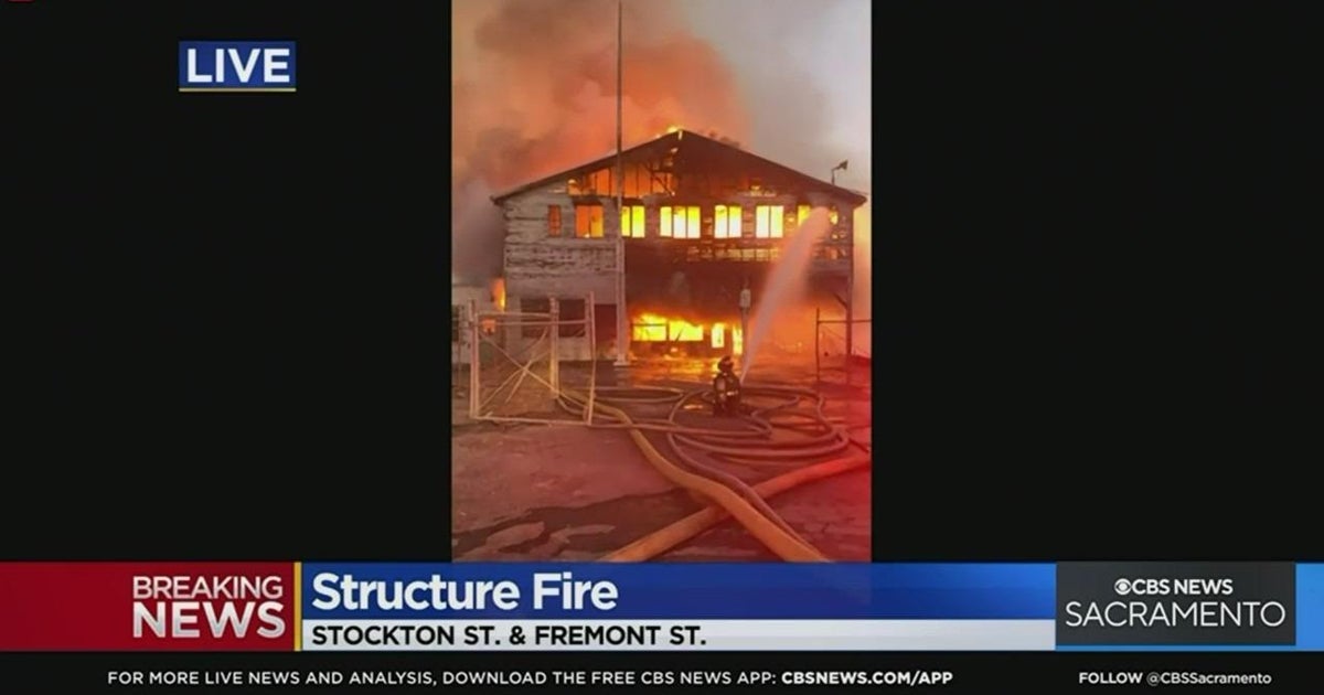 Fire breaks out at structure in Stockton