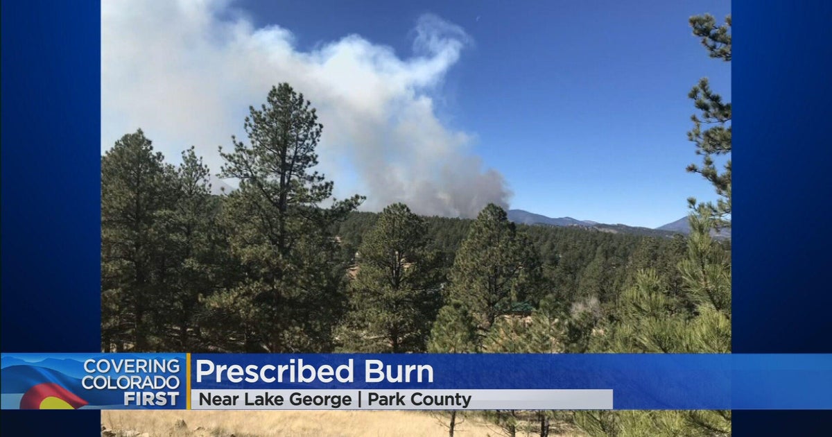 Smoke visible from prescribed burns in Park County CBS Colorado