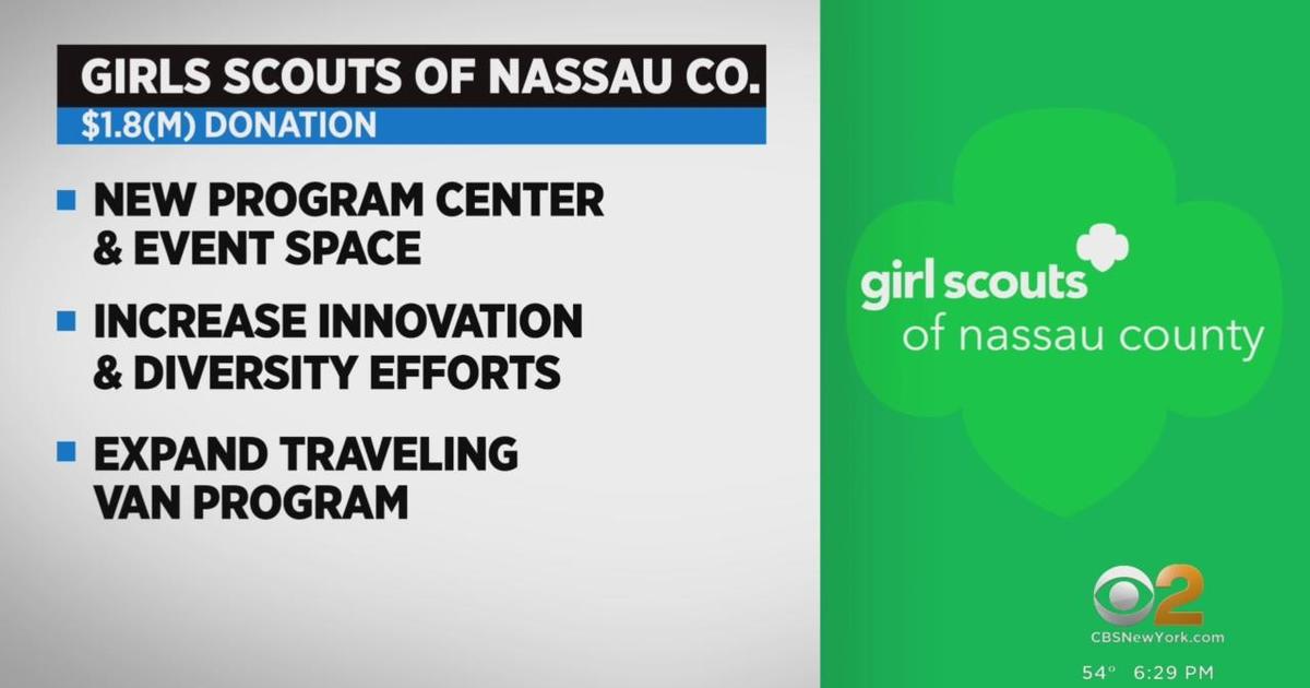 Girl Scouts Of Nassau County Receive 18m Donation Cbs New York 