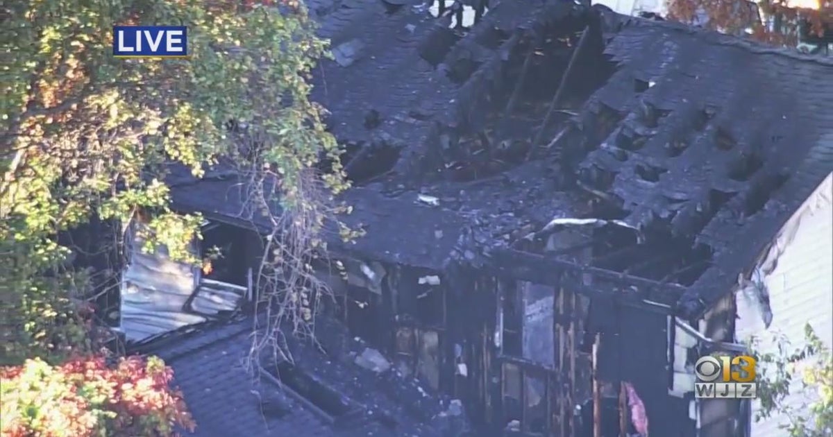 Firefighters contain large house fire in Anne Arundel County - CBS ...