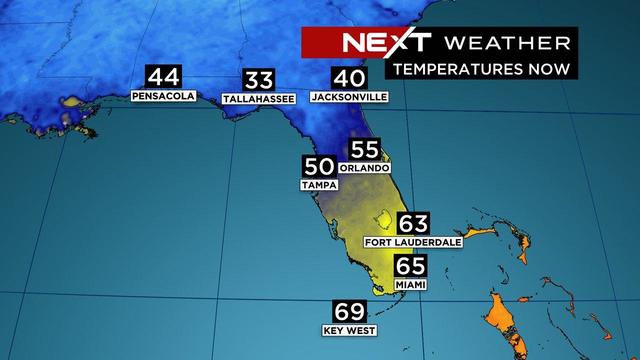 Temperatures in S. Florida 