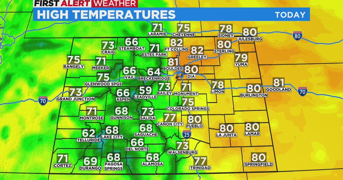 Temperatures Heat Up Before A Weekend Cooldown - CBS Colorado
