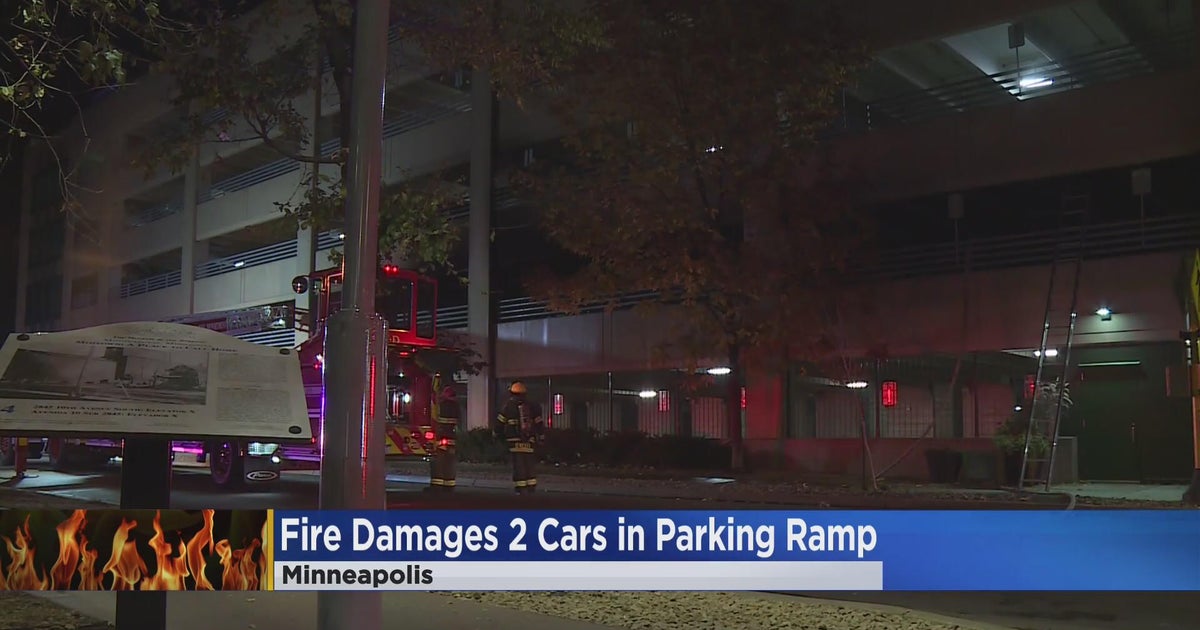 Cars catch on fire in parking ramp CBS Minnesota