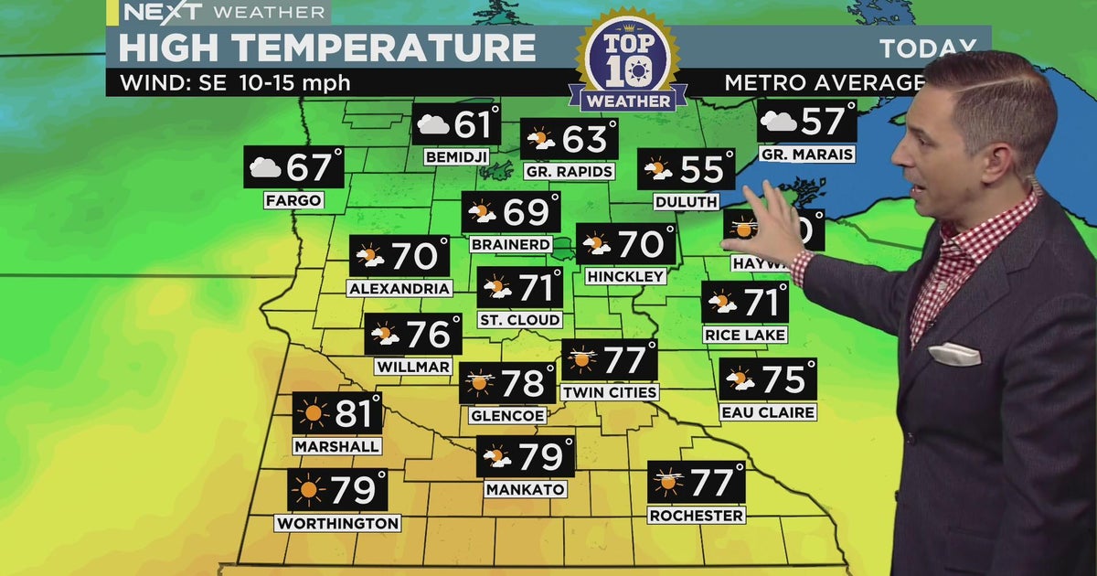 NEXT Weather 8 a.m. weather report CBS Minnesota