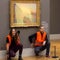 Activists throw mashed potatoes on Monet painting to protest fossil fuels