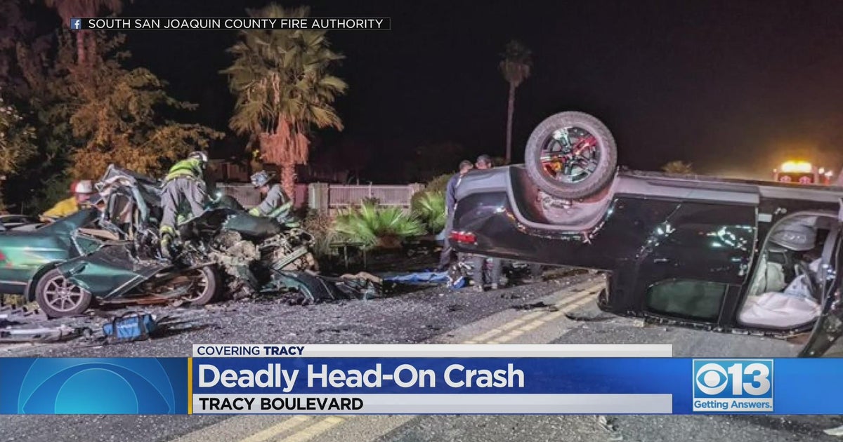 Deadly headon crash kills one person CBS Sacramento