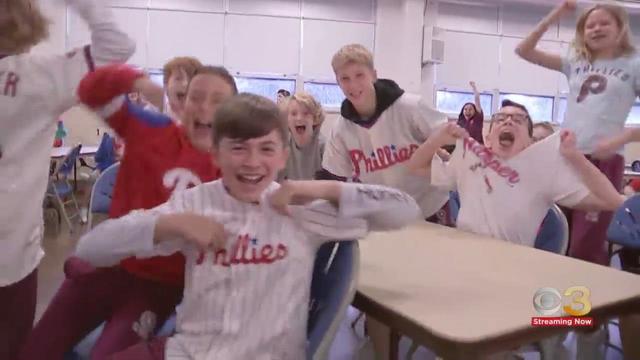 Young Phillies fans celebrate as team is World Series bound 