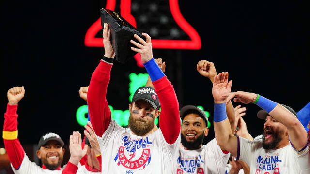 Philadelphia Phillies Bryce Harper 2022 National League Champions MVP –  Clearwater Threshers