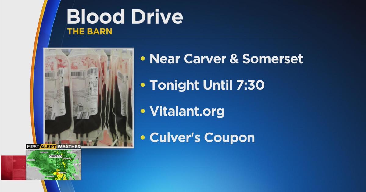 Schaumburg Hosts Blood Drive - CBS Chicago