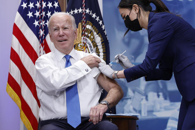 President Biden Receives His Updated Covid-19 Booster Vaccine 