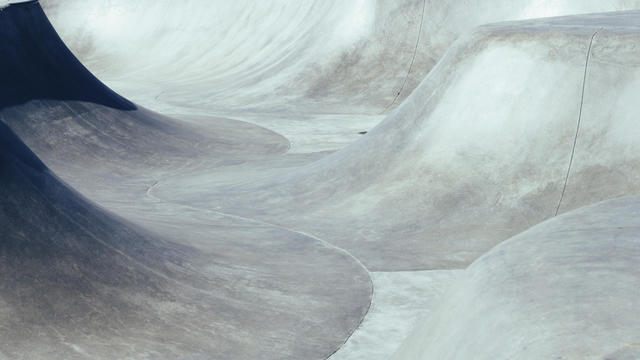 Full frame shot of skateboard park at Venice Beach 