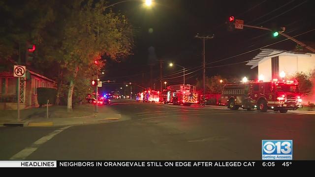 Fire at Sacramento businesses 