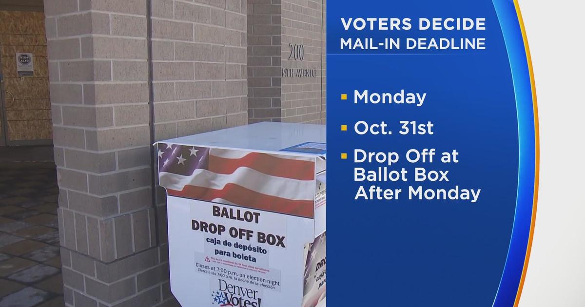 Last day to mail in ballot in time for election day is Monday October