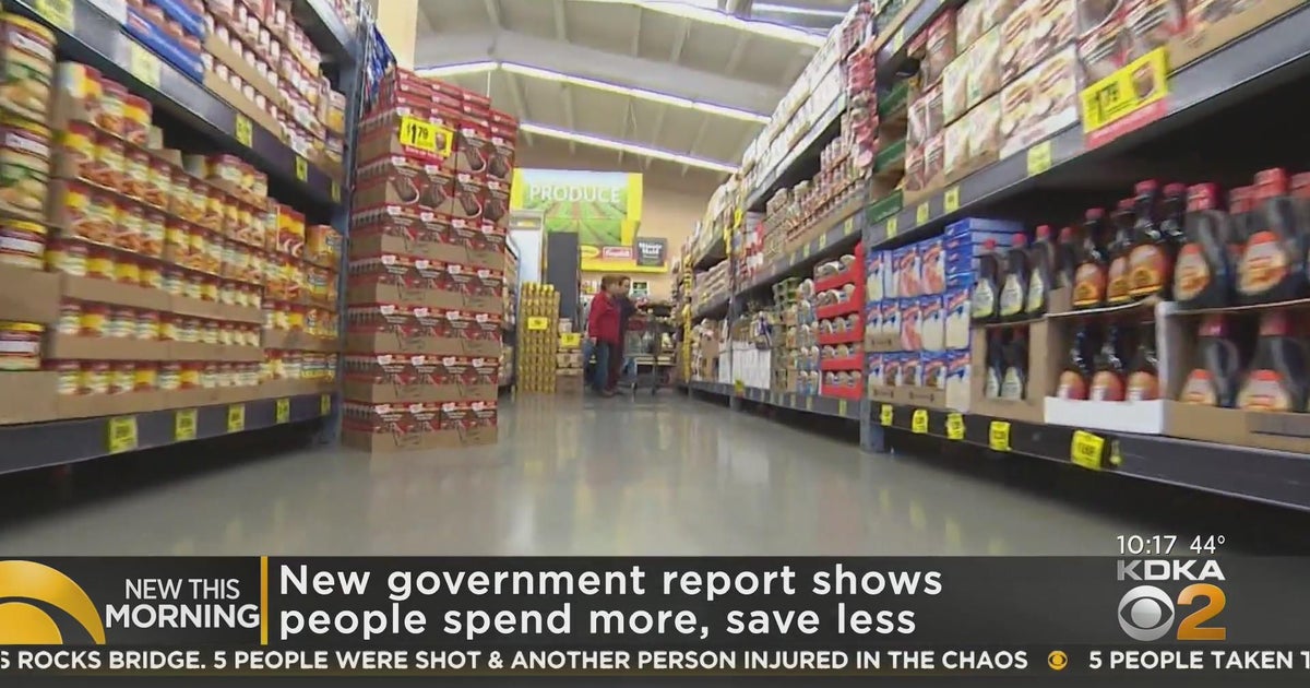 New report shows people are spending more, saving less - CBS Pittsburgh