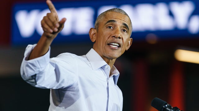 Former President Barack Obama Campaigns For Georgia Democrats Ahead Of Midterm Elections 