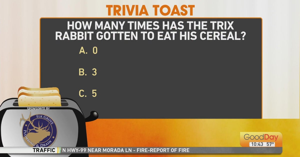 Trivia Toast cereal edition 10/31 Good Day Sacramento