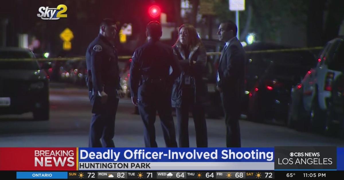 Police Fatally Shoot Armed Man In Huntington Park - CBS Los Angeles