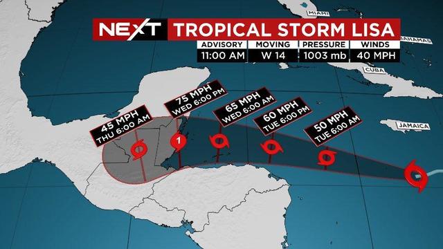 Tropical Storm Lisa 