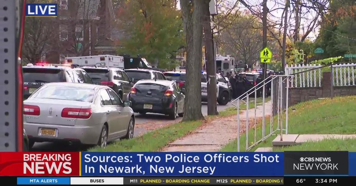 2 police officers shot in Newark - 3:30 p.m. update - CBS New York