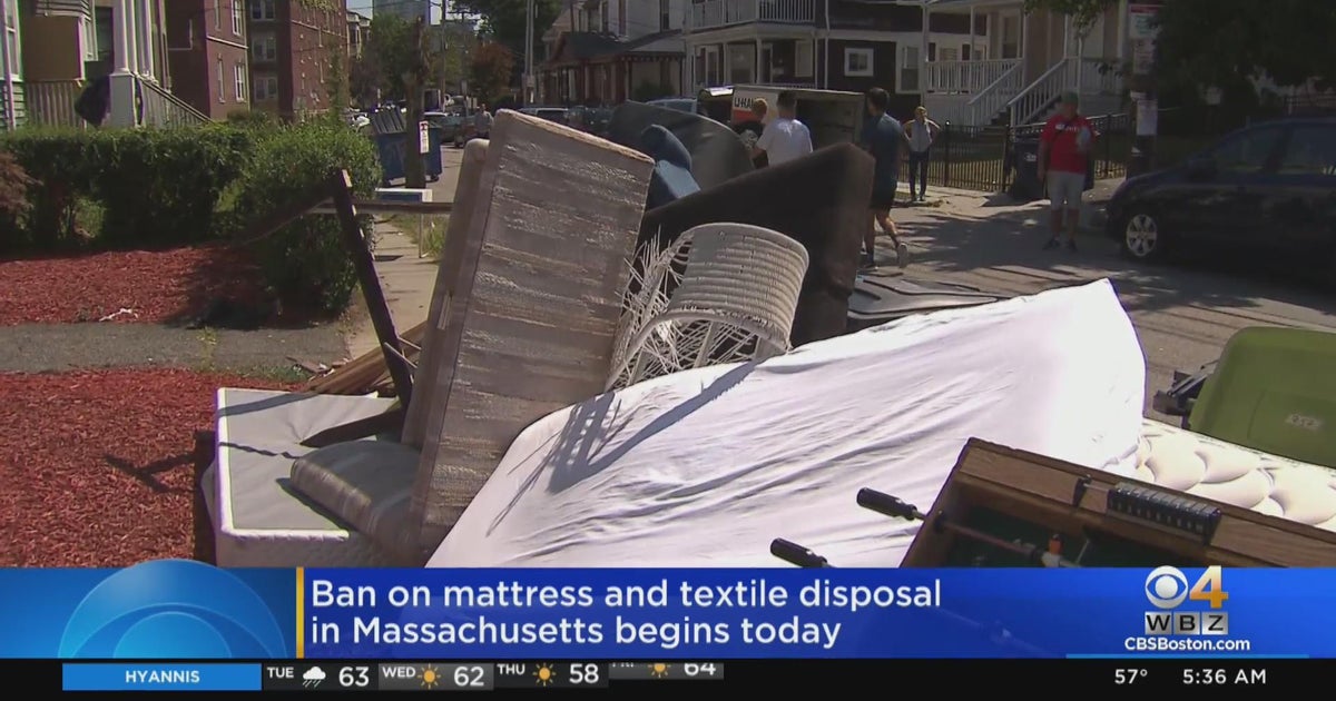 Ban on mattress and textile disposal in trash begins Tuesday in