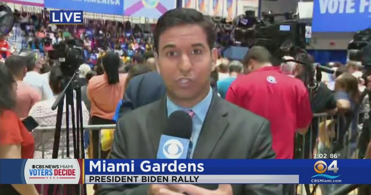 President Biden to hold rally in Miami Gardens - CBS Miami