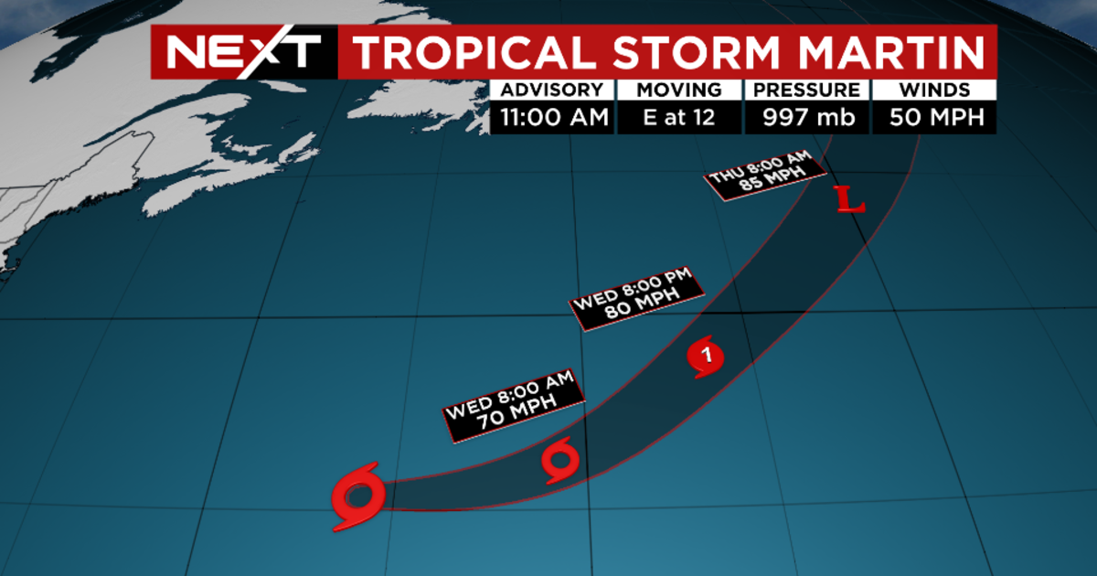 Tropical Storm Martin forms in the Atlantic but no threat to Florida