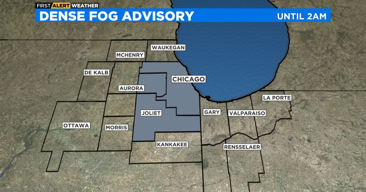 Chicago First Alert Weather: Dense Fog Advisory - CBS Chicago