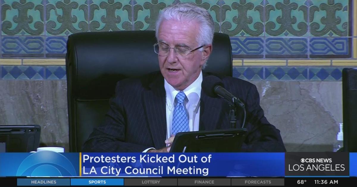 Protesters Kicked Out Of La City Council Meeting Cbs Los Angeles 