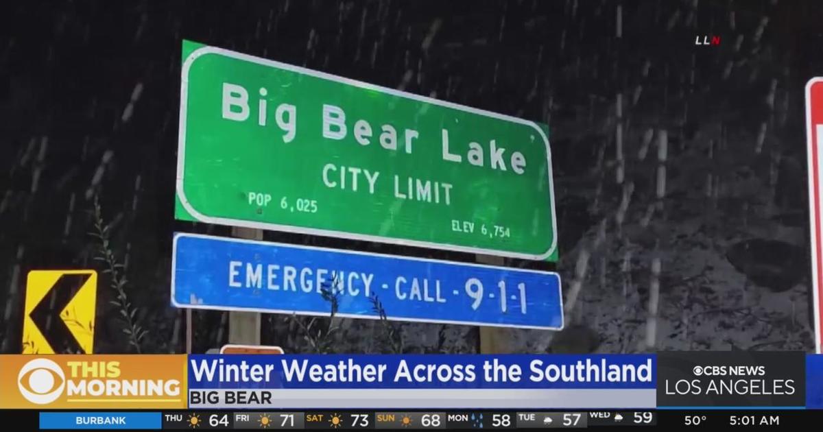 Winter Weather Across The Southland - CBS Los Angeles