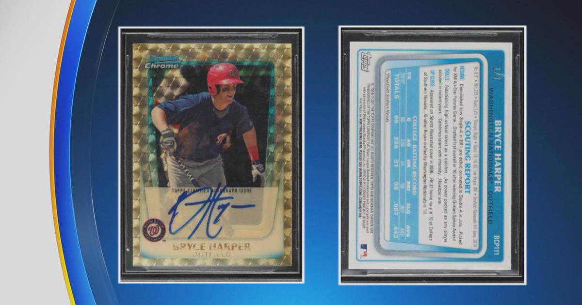 Bryce Harper rookie card sells for nearly $450K at auction - CBS  Philadelphia