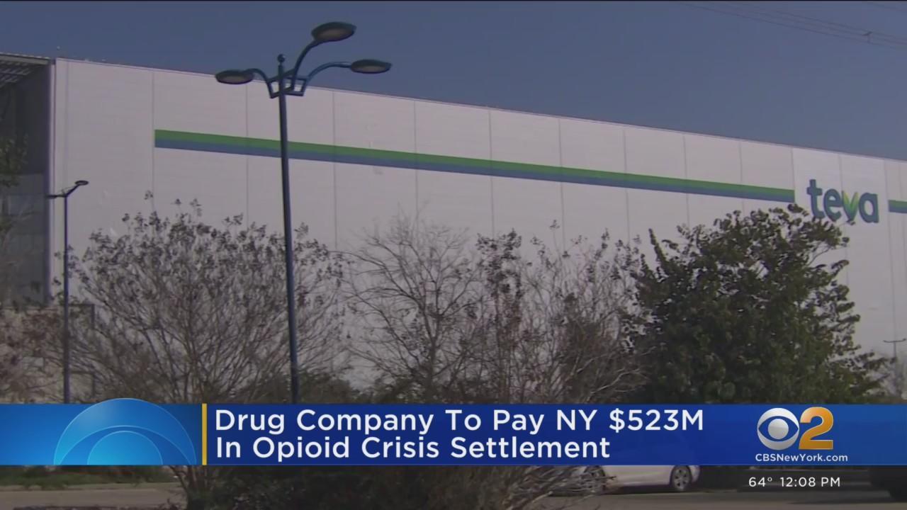 Teva Pharmaceuticals pay $4.2 billion opioid settlement; New York to get million - CBS York