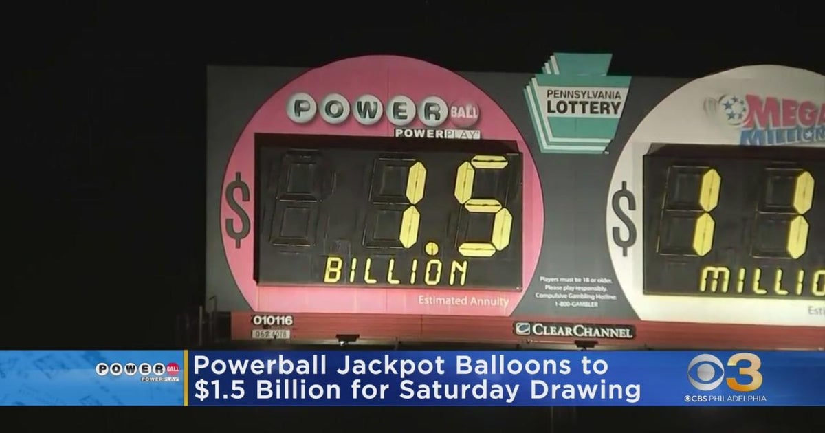 Powerball continues to grow ahead of Saturday's drawing CBS Philadelphia
