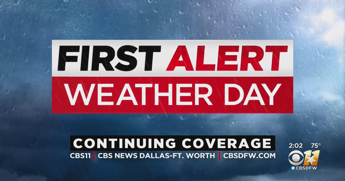 North Texas facing heavy rain, thunderstorms Friday afternoon - CBS Texas