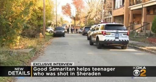 Good Samaritan helps teenager shot in Sheraden - CBS Pittsburgh