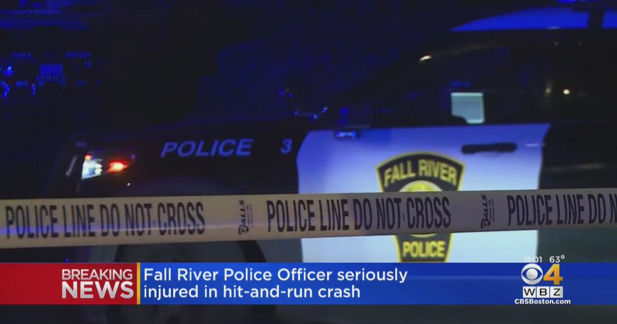 Fall River police officer injured in hitandrun crash CBS Boston