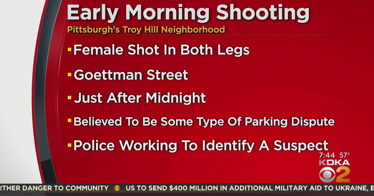Woman shot in the legs in Troy Hill CBS Pittsburgh