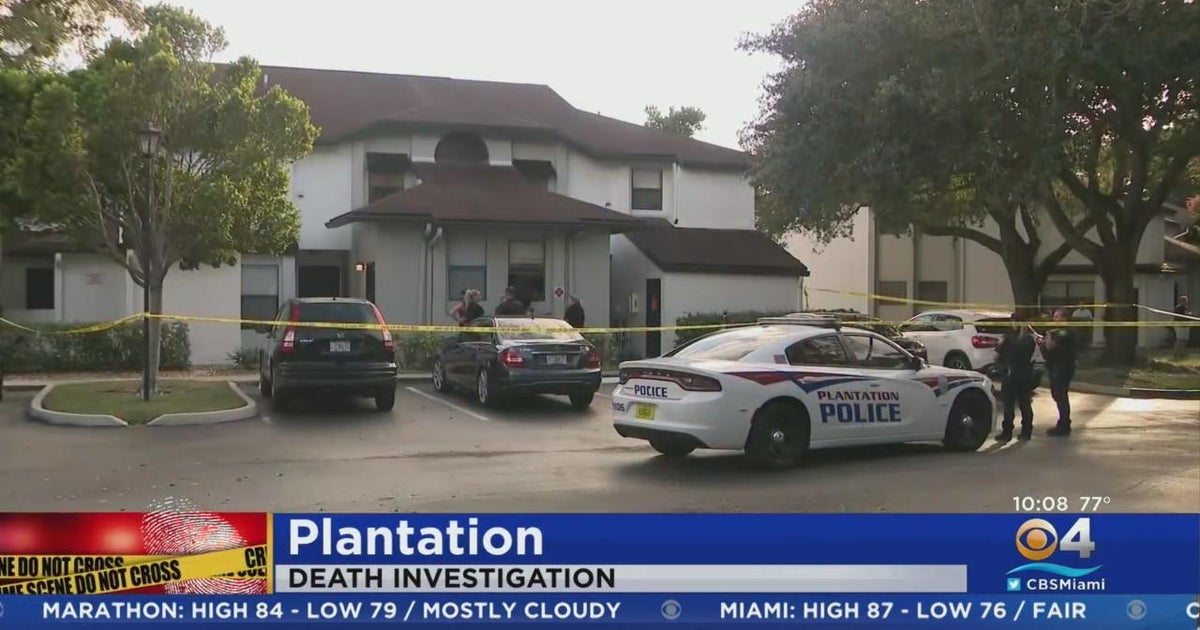 Plantation police investigating murdersuicide CBS Miami