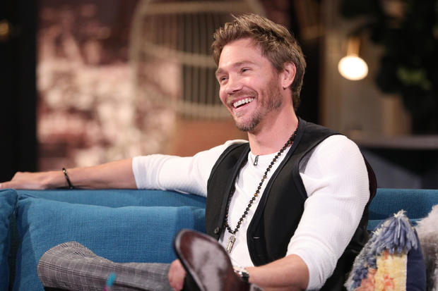 Guest Chad Michael Murray on the set of Busy Tonight 