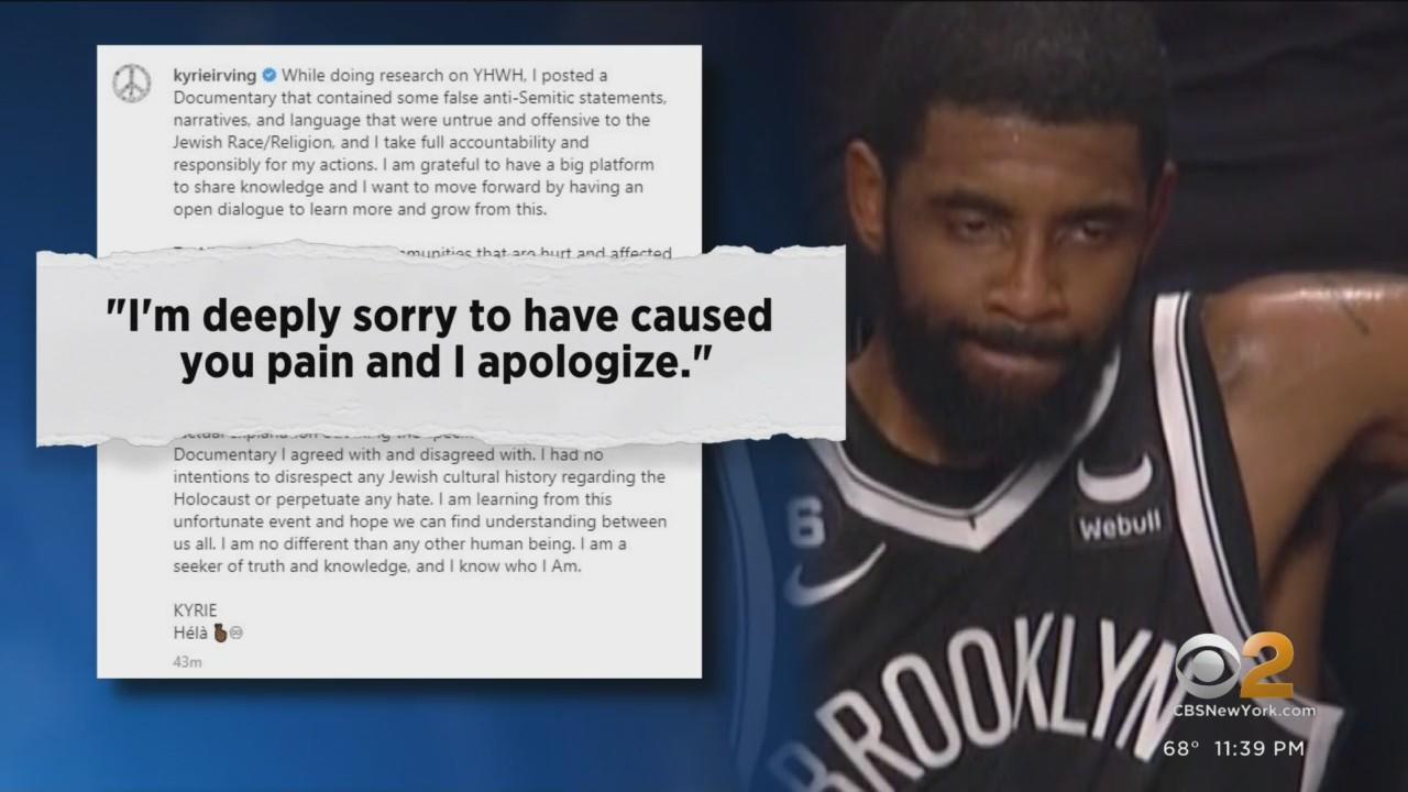 Kyrie Irving will begin suspension of at least 5 games Friday over  antisemitism controversy. The NBA star has since apologized