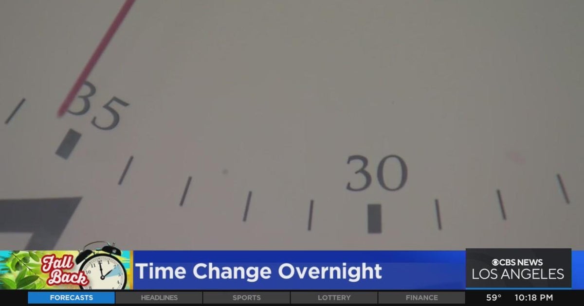 Daylight saving time clocks set to fall back overnight cbs los angeles