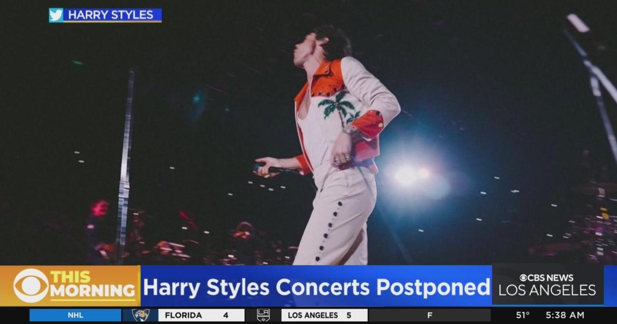 Harry Styles postpones shows at Kia Forum due to the flu CBS(02)