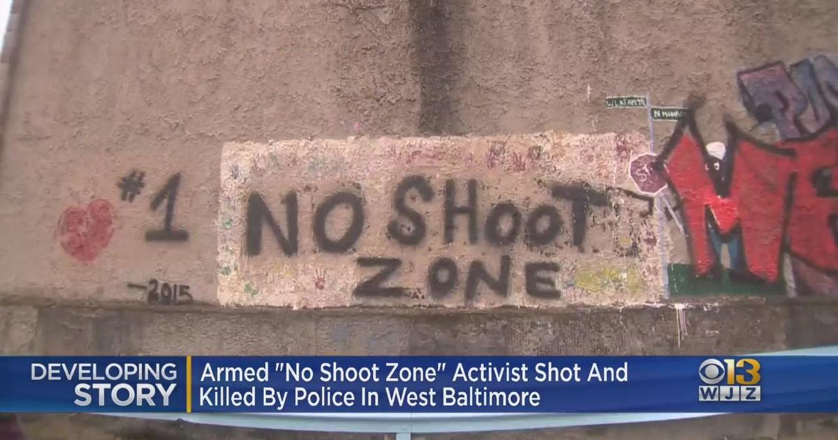 No Shoot Zone Activist Killed Holding Knife To Female Cbs Baltimore 9686