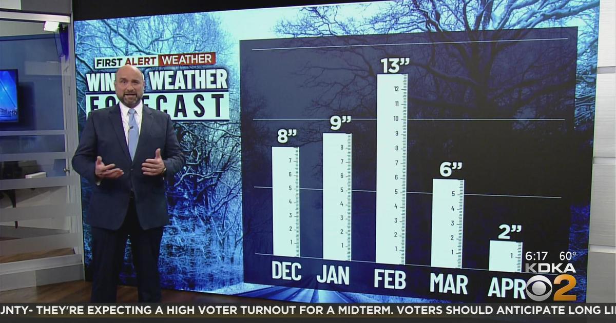 KDKA 202223 Winter Weather Forecast How cold and how much snow? CBS