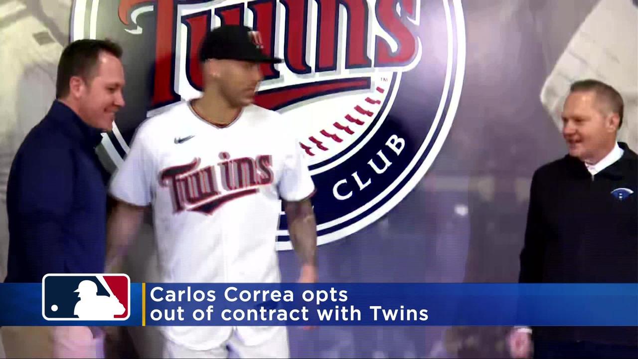 Carlos Correa opts out of Twins contract, becomes free agent - CBS