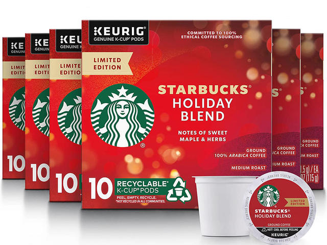  Starbucks Reusable Color Changing 6 Hot Cups - Limited Edition  Holiday & Christmas Gift Hot Cups With Lids - 16 Ounces - (Pack of 6) :  Health & Household