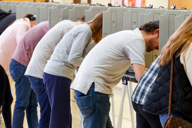 Americans Head To The Polls To Vote In The 2022 Midterm Elections 