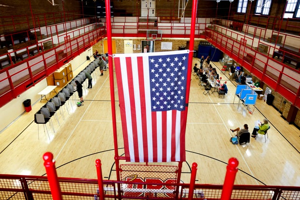 Americans Head To The Polls To Vote In The 2022 Midterm Elections 